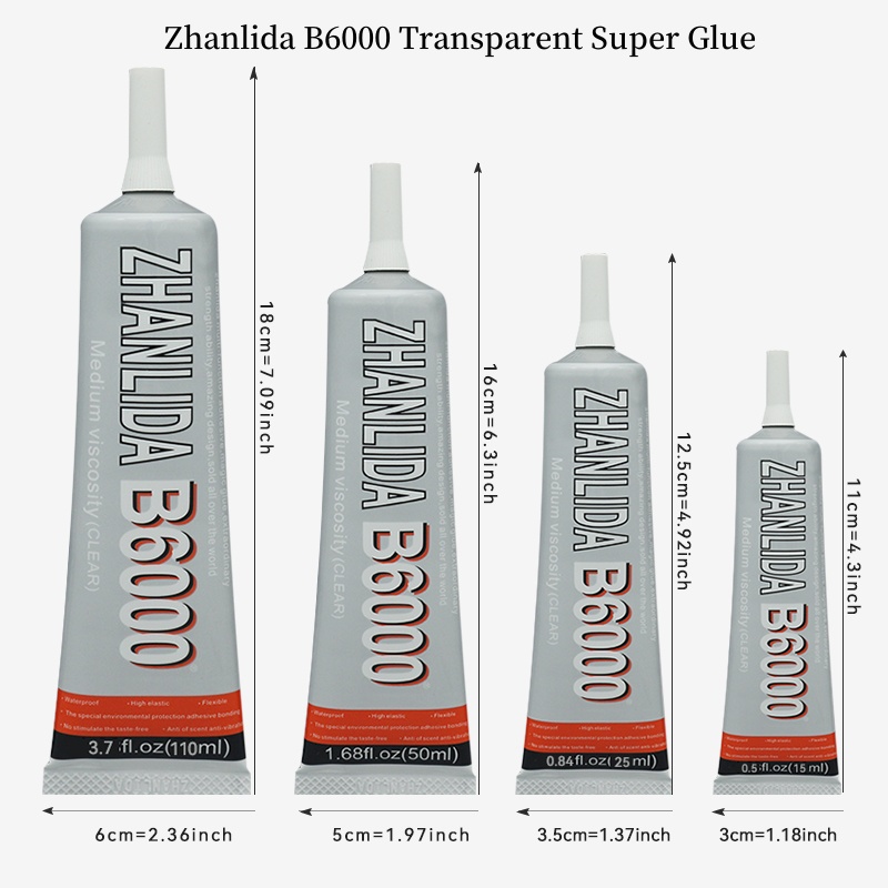 3D Printing Glue Stick - กาวใส Zhanlida B6000 ขนาด 15/50/110 มล.