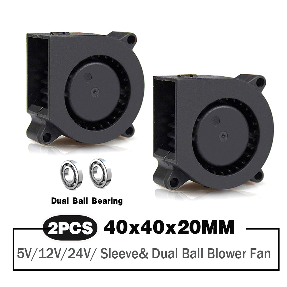 3D Printer Power Supply - 2ชิ้น40มม.พัดลม4020 40X40X20มม.พัดลมระบายความร้อน3Dเครื่องพิมพ์Cooling Coolerพัดลม5V 12V 24V DC