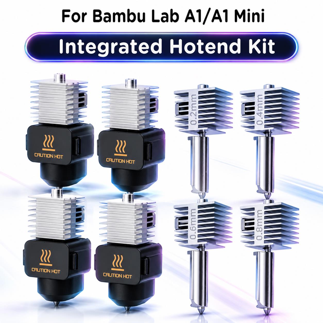 3D Printing Bambu Lab A1 - อุปกรณ์เสริมเครื่องพิมพ์ 3 มิติ ชุดหัวฉีดแบบรวม A1/A1 Mini