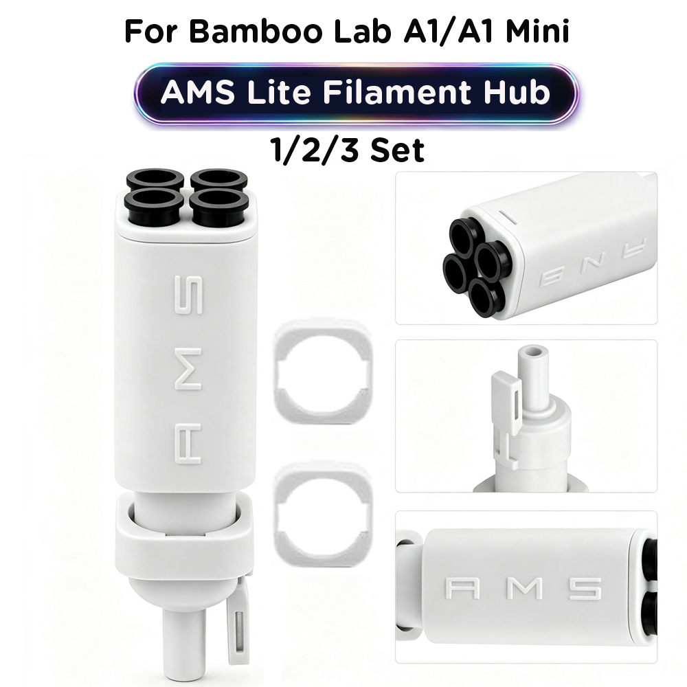 3D Printing Bambu Lab A1 - ฮับเส้นใย AMS Lite สำหรับเครื่องพิมพ์ 3D Bambu