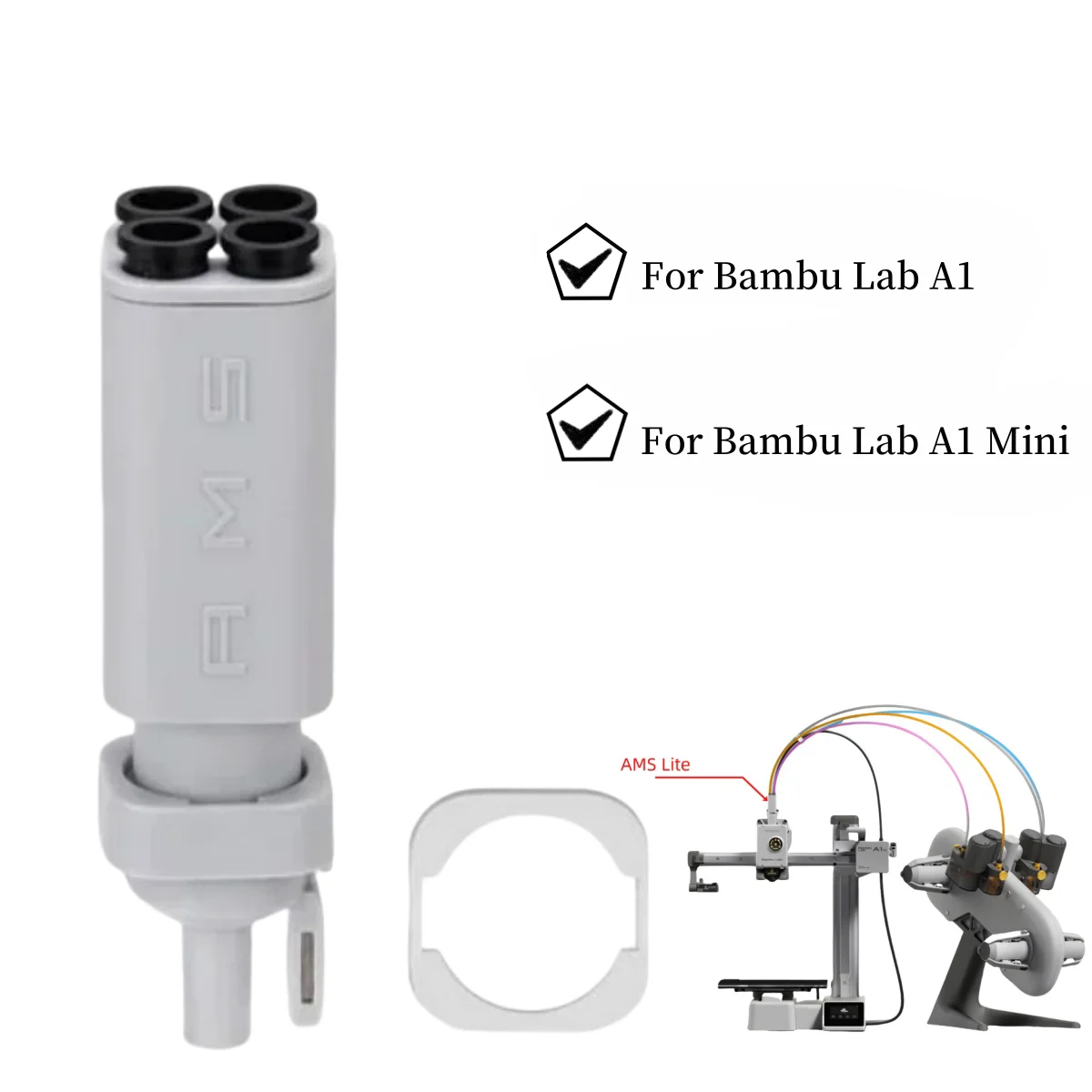 3D Printing Bambu Lab A1 - ฮับฟิลาเมนต์ AMS Lite สำหรับเครื่องพิมพ์สามมิติ Bambu Lab