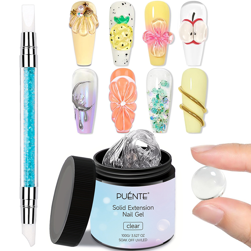 3D Printing Glue Stick - ชุดทำเล็บเจล PUENTE 100 กรัม แบบใส ไม่ติดมือ