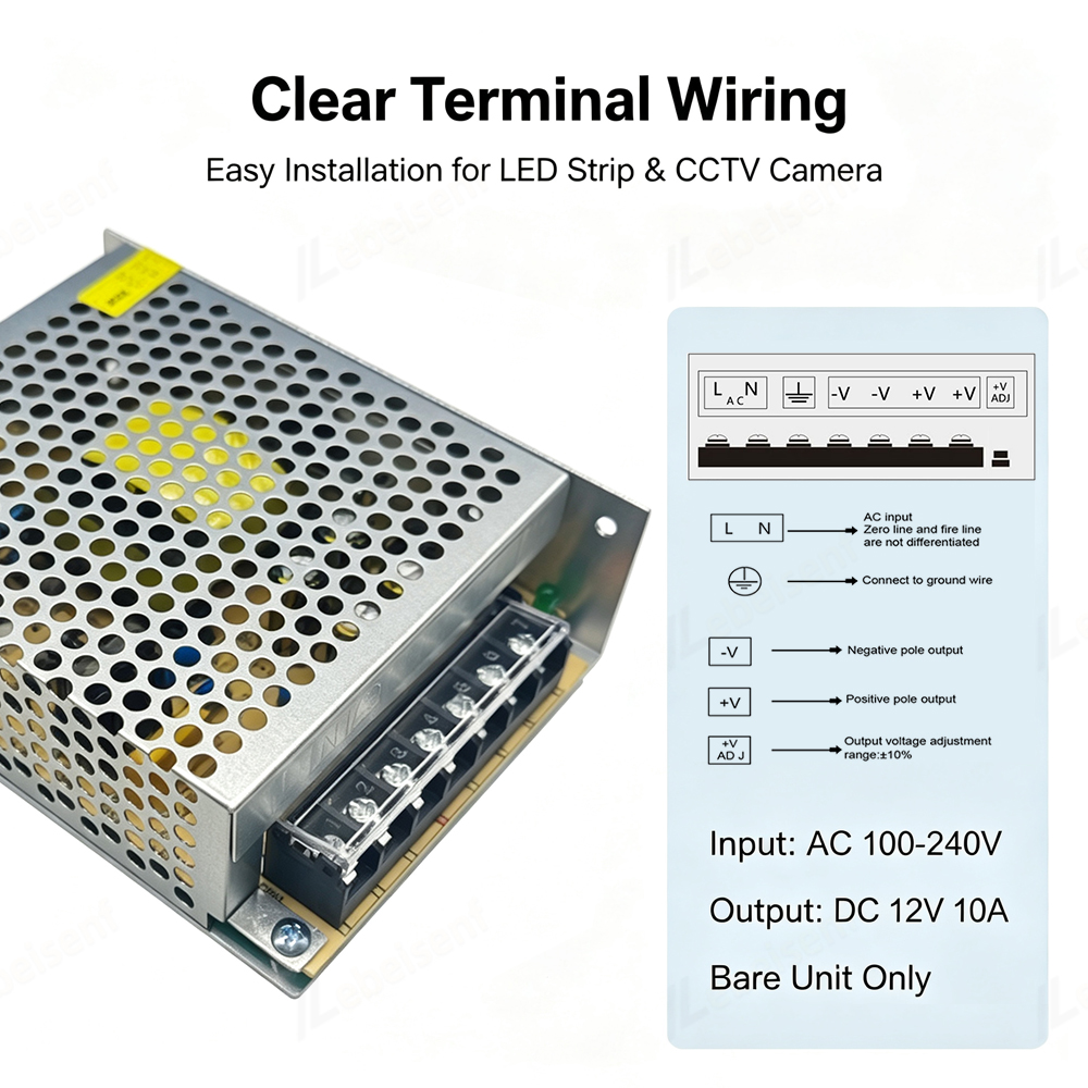 S-120-12 120W 12V 10A แหล่งจ่า - 3D Printer Power Supply บทวิจารณ์และราคา