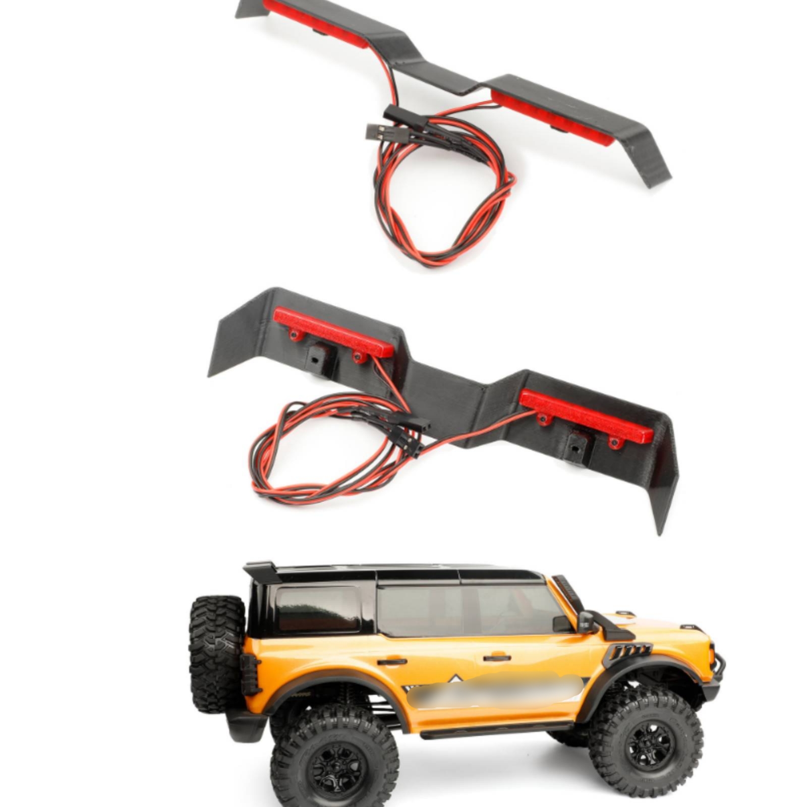 สปอยเลอร์หลังคาพร้อมไฟ LED สปอ - 3D Printing Car บทวิจารณ์และราคา
