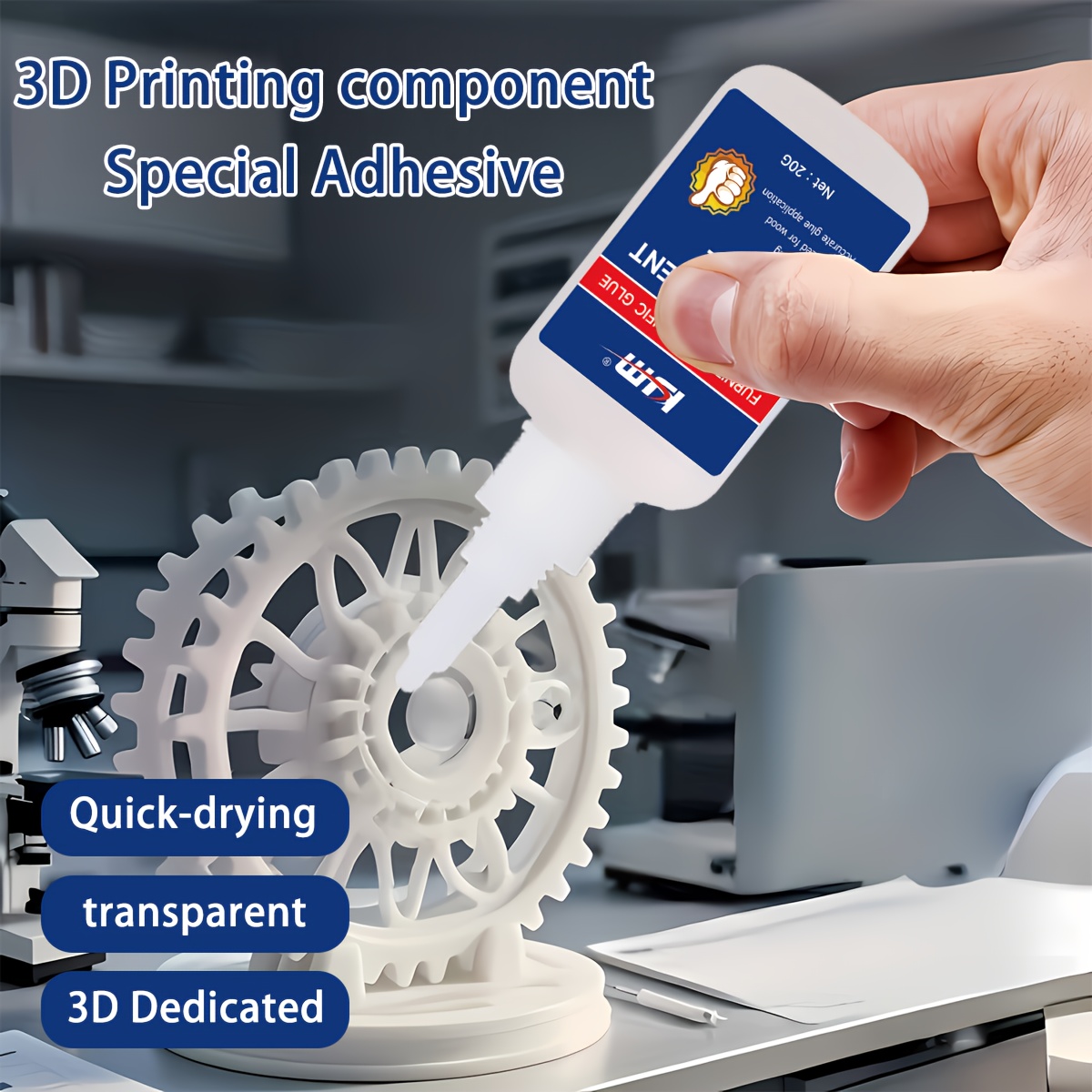 กาวพิเศษใสแห้งเร็ว 20G สำหรับก - 3D Printing Glue Stick บทวิจารณ์และราคา