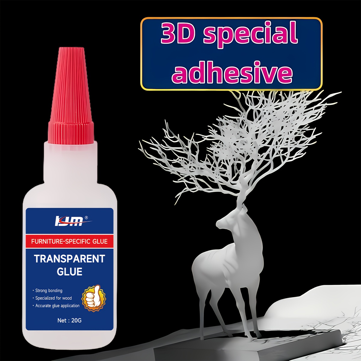 กาวพิเศษใสแห้งเร็ว 20G สำหรับก - 3D Printing Glue Stick บทวิจารณ์และราคา