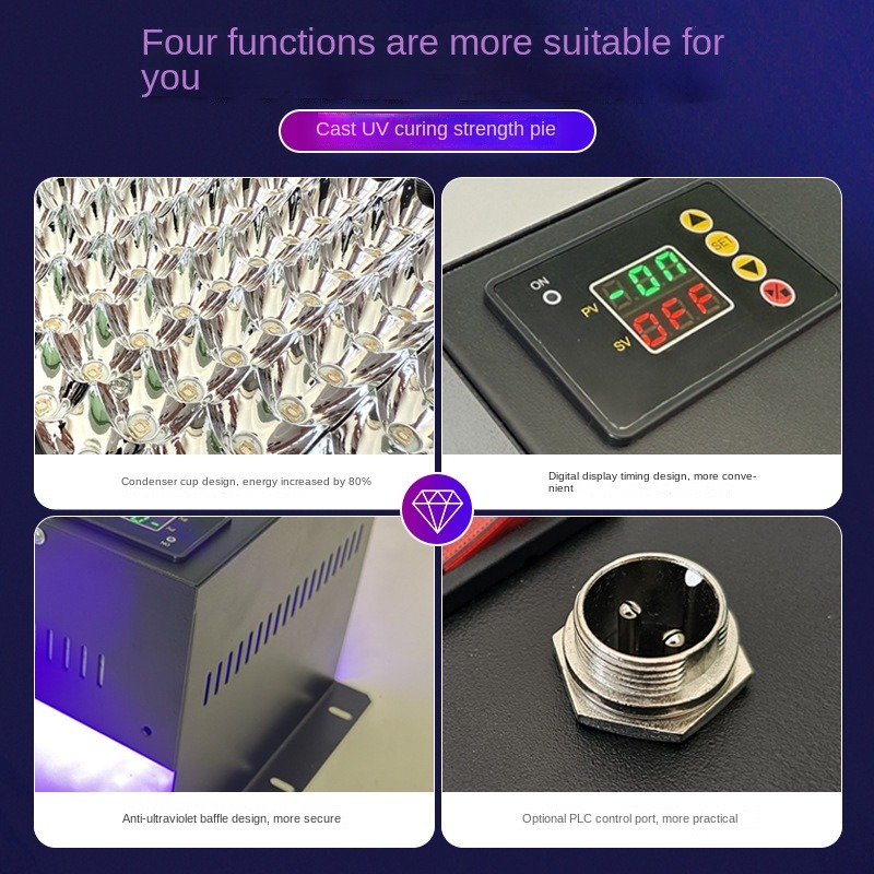 3600W 405nm UV LED Ultraviolet - Resin Curing Station บทวิจารณ์และราคา
