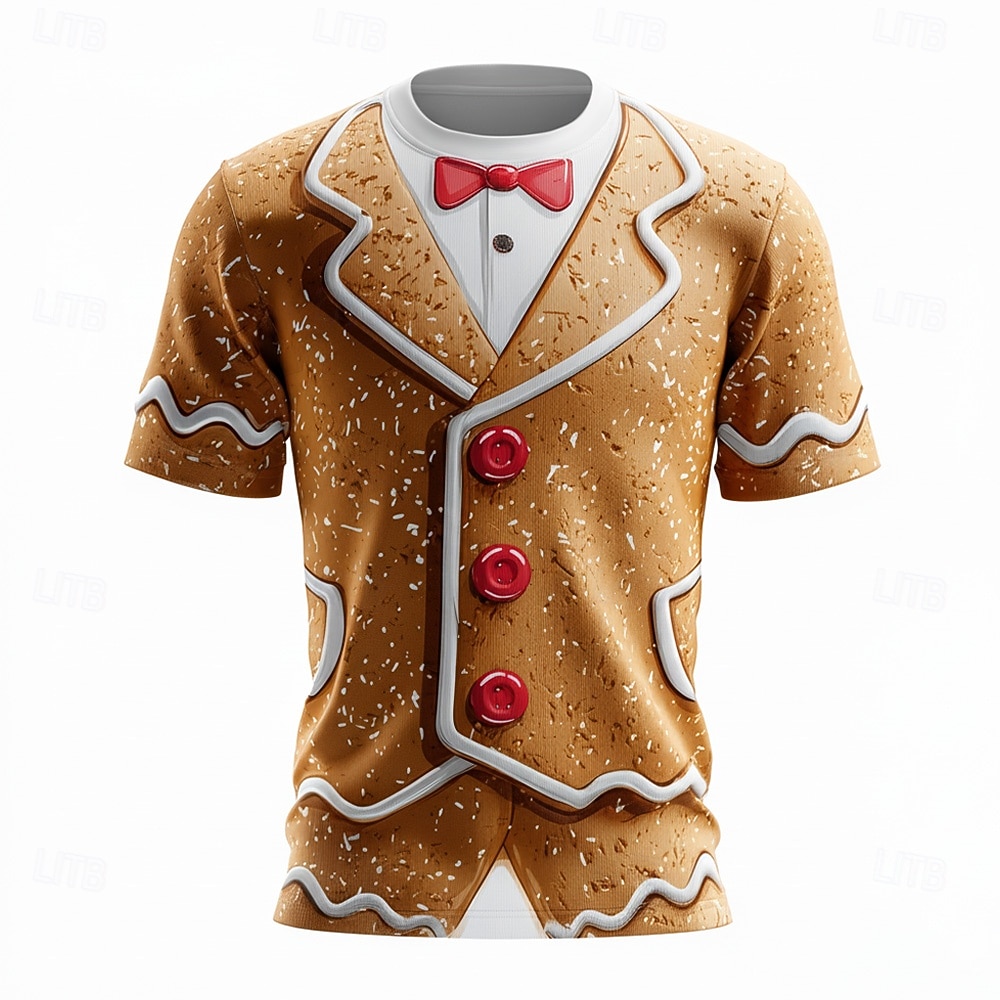 เสื้อยืดคอสตูม 3D สำหรับผู้ชาย - 3D Printing Xmas บทวิจารณ์และราคา