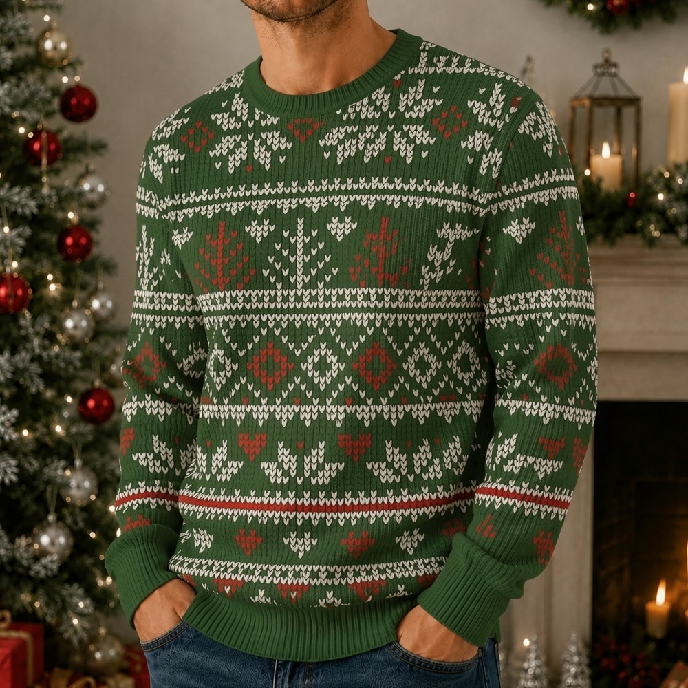 เสื้อสเวตเตอร์คริสต์มาสแบบยูนิ - 3D Printing Xmas บทวิจารณ์และราคา