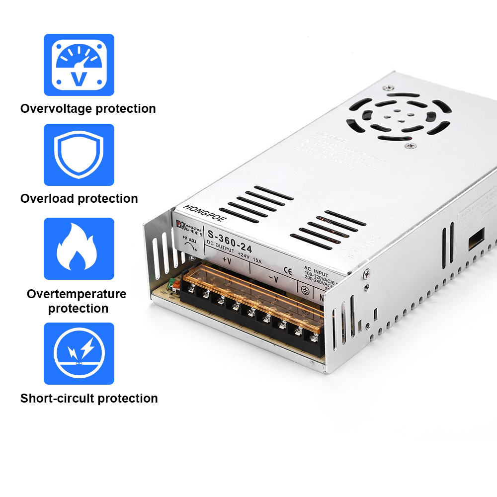แหล่งจ่ายไฟ12 V 1A 2A 5A 4A 3A - 3D Printer Power Supply บทวิจารณ์และราคา